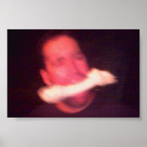 Dan and Dog Bone Poster