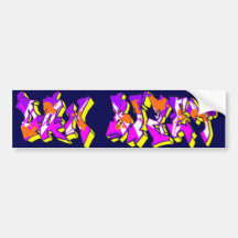Dan Bizet Old School Graffiti Pict003 Bumper Sticker