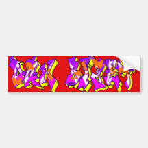 Dan Bizet Old School Graffiti Pict005 Bumper Stickers