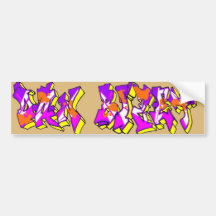 Dan Bizet Old School Graffiti Pict006 Bumper Stickers