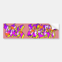 Dan Bizet Old School Graffiti Pict007 Bumper Stickers