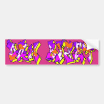 Dan Bizet Old School Graffiti Pict008 Bumper Stickers