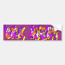 Dan Bizet Old School Graffiti Pict009 Bumper Stickers
