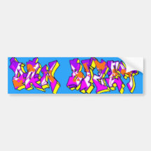 Dan Bizet Old School Graffiti Pict010 Bumper Stickers