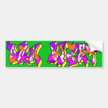Dan Bizet Old School Graffiti Pict012 Bumper Stickers