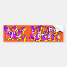 Dan Bizet Old School Graffiti Pict014 Bumper Sticker