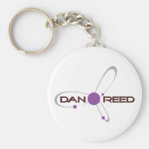 Dan Reed Keychain - maroon/lavender logo