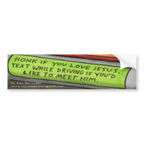 Dan Reynolds | Bumper Sticker | Text to Meet Jesus