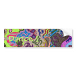 "Dance" Abstract bumper stickers