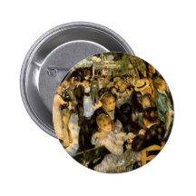 Dance at Le Moulin de la Gale by Renoir Button