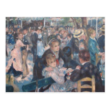 Dance at Le Moulin de la Galette Post Card