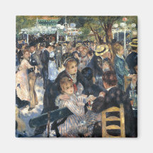 Dance at Le moulin de la Galette, Renoir Refrigerator Magnet