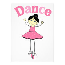 Dance Ballerina Custom Invitation