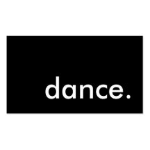dance. business cards
