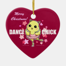 Dance Chick Ornament (customizable)