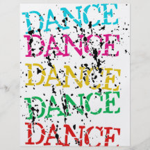 Dance Dance Colourful Stylish Grudge Flyer Design