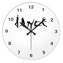 Dance Dancers Silhouettes Wall Clock