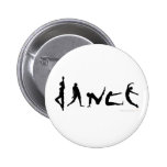 Dance Dancing Silhouette Design Button