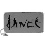 Dance Dancing Silhouettes in Dance Positions Notebook Speaker