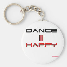 Dance Equals Happy Keychain