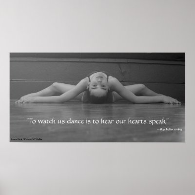 Dance Heart Speak Print by odaszdance