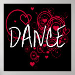 Dance Hearts Print