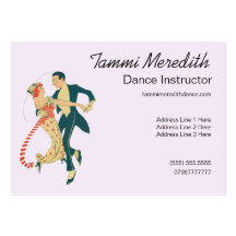Dance Instructor Business Card Templates