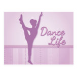 Dance Life Ballerina - Purple - Post Cards