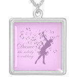 Dance like nobody is watching jewellery necklace