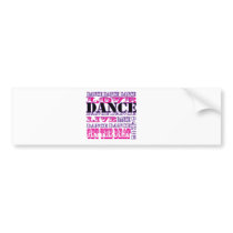 Dance Love Live Get The Beat Girls Apparel Bumper Sticker