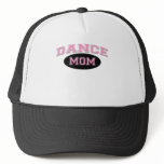 Dance Mom Bold Pink Sporty Text black Mesh Hats