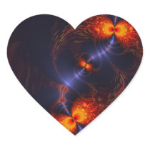 Dance of the Eyes – Indigo and Gold Sight Heart Stickers