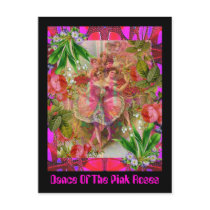 Dance Of The Pink Roses Postcard