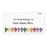 Dance Of The Seahorses Pop Art 2 (Bookplate) Custom Shipping Labels