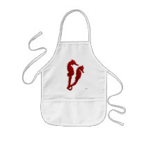 Dance Of The Seahorses (Red) Aprons