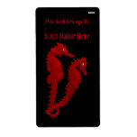 Dance Of The Seahorses (Red) (Bookplate) Personalised Shipping Label