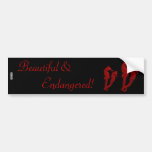 Dance Of The Seahorses (Red) Bumper Sticker