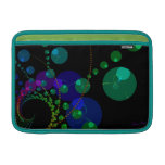 Dance of the Spheres II – Cosmic Violet & Teal MacBook Sleeve