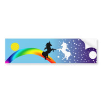 Dance of the unicorns bumper stickers