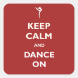 Dance On Red Sticker