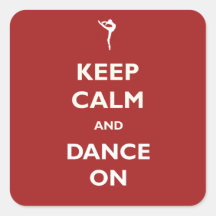 Dance On Red Sticker