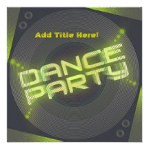 Dance Party invitation