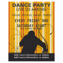 Dance Party Live DJ Music Flyer