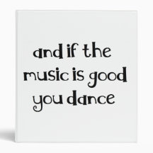 Dance quote binder