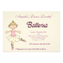 Dance Recital Custom Announcement