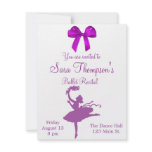 Dance Recital Invitation