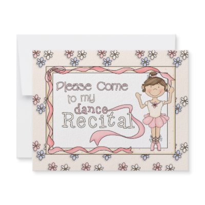 Dance Recital Invitation by myhmdesigns