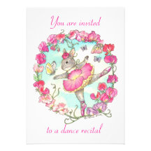 dance recital invitation