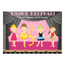 Dance Recital Invitations