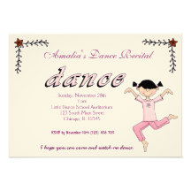 Dance Recital Invitations